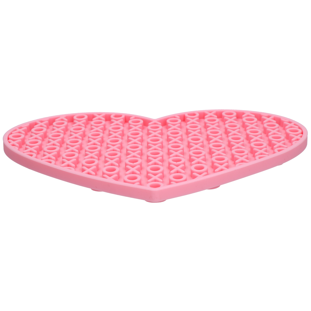 Eat Slow Live Longer Lick Mat Lovely Heart Roze — afbeelding 3