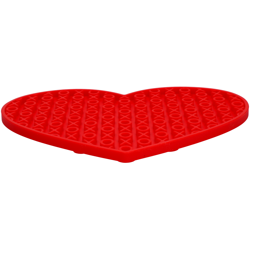 Eat Slow Live Longer Lick Mat Lovely Heart Rood — afbeelding 3