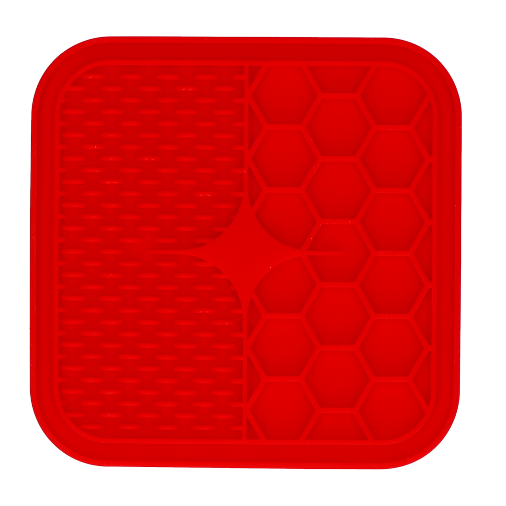Eat Slow Live Longer Lick Mat Duo S Rood — afbeelding 2