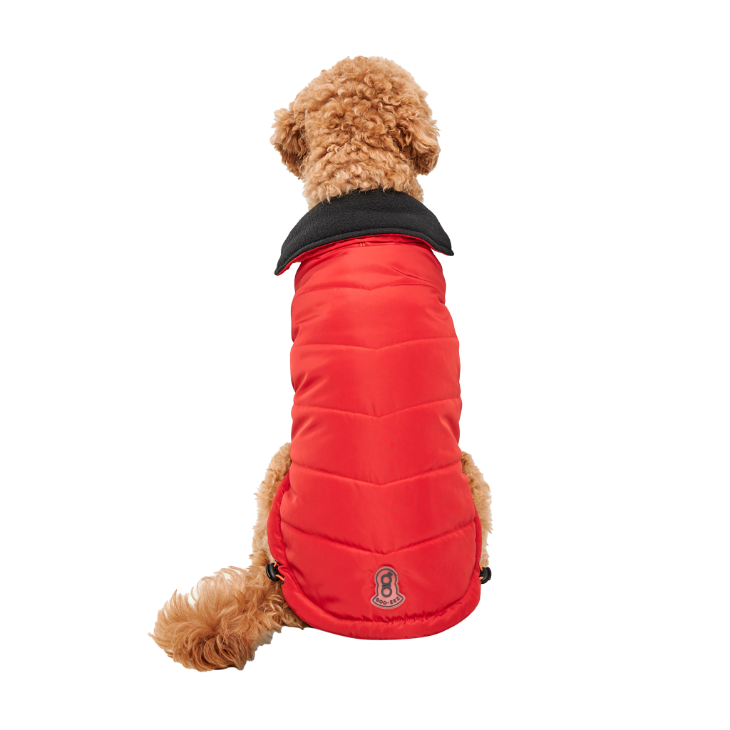 Goo-eez Mock Neck Signature Wrap Jacket XL Rood/Zwart — afbeelding 2