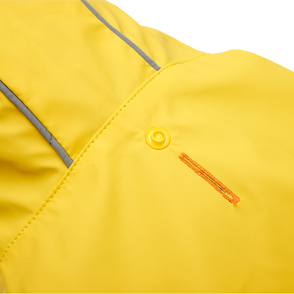 Goo-eez Reflective Hooded Raincoat M Geel/Grijs — afbeelding 5