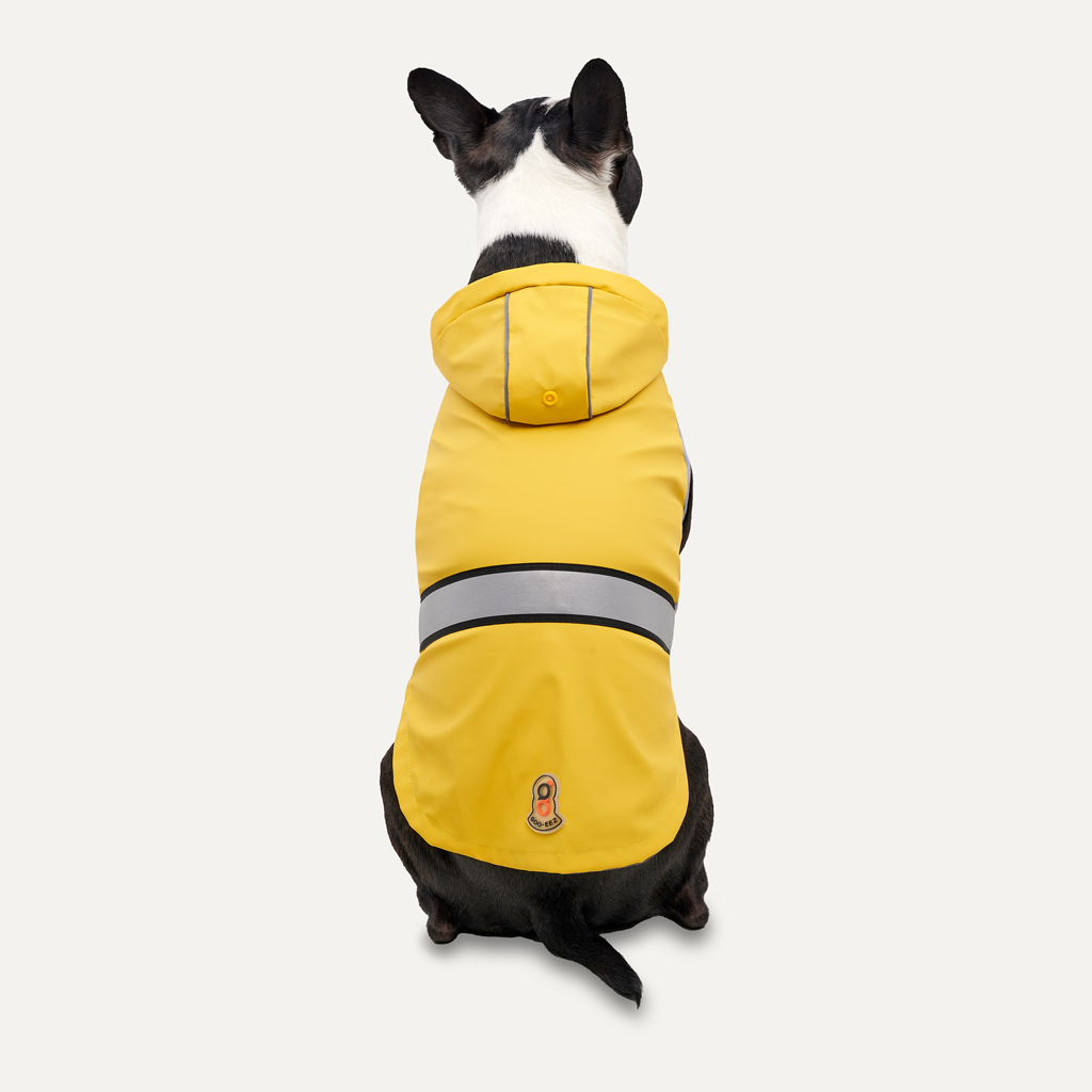Goo-eez Reflective Hooded Raincoat XXL Geel/Grijs — afbeelding 2