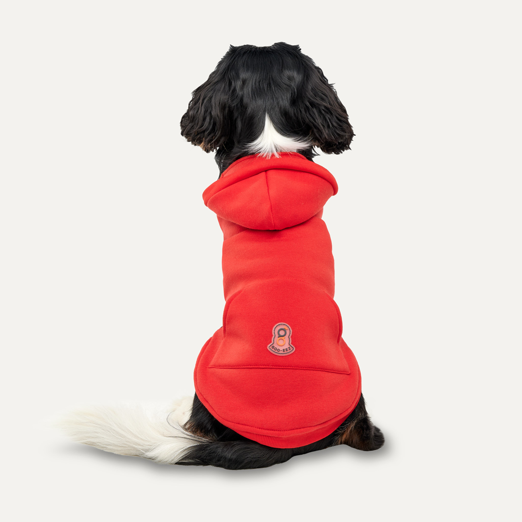 Goo-eez Kangaroo Fleece Hoodie L Rood/Zwart — afbeelding 4