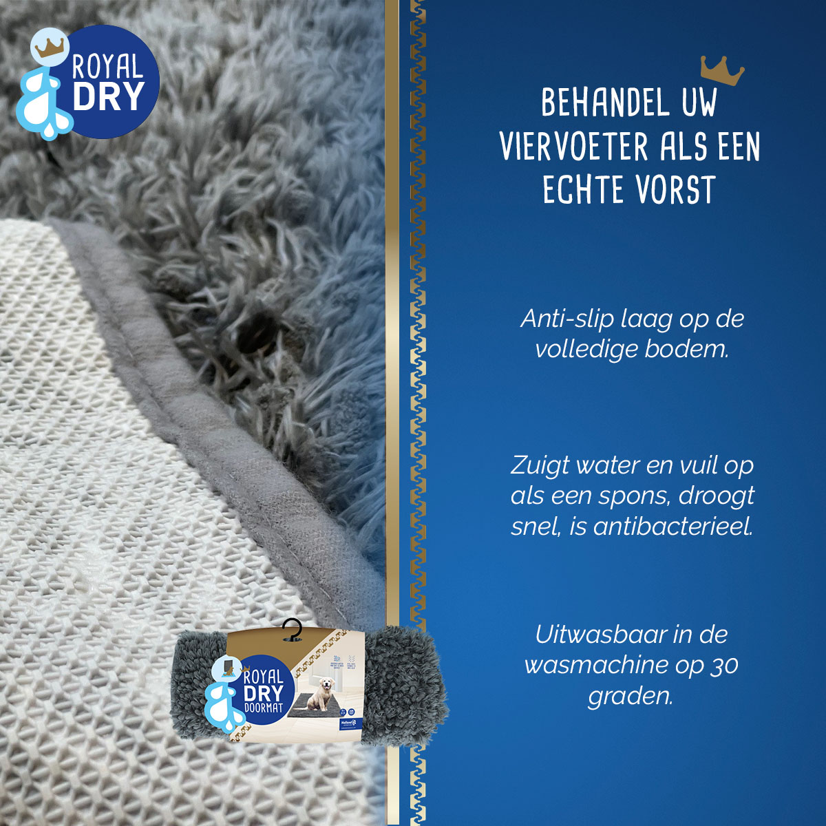 Royal Dry Deurmat Voor Honden L — afbeelding 4