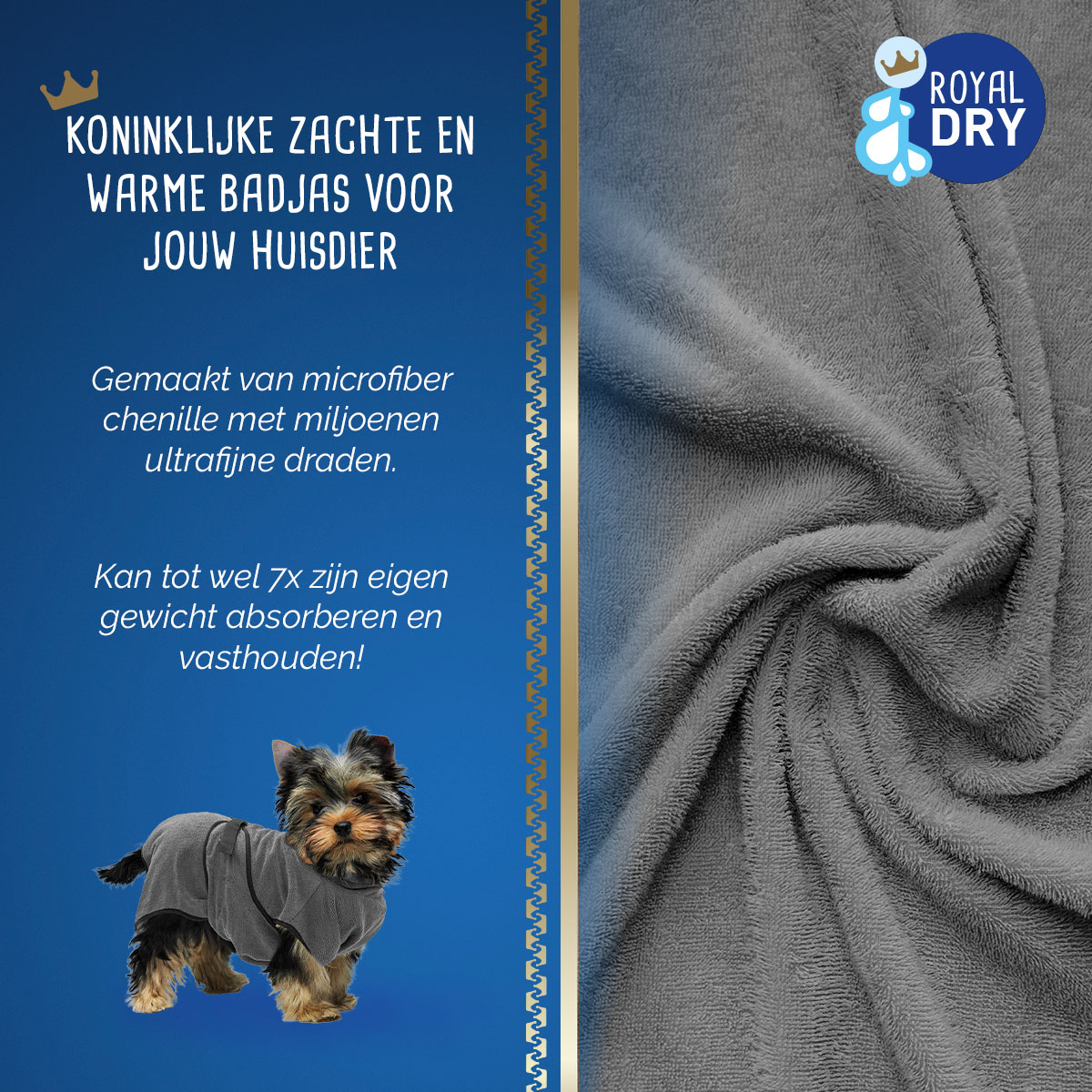 Royal Dry Badjas Voor Honden XS — afbeelding 3