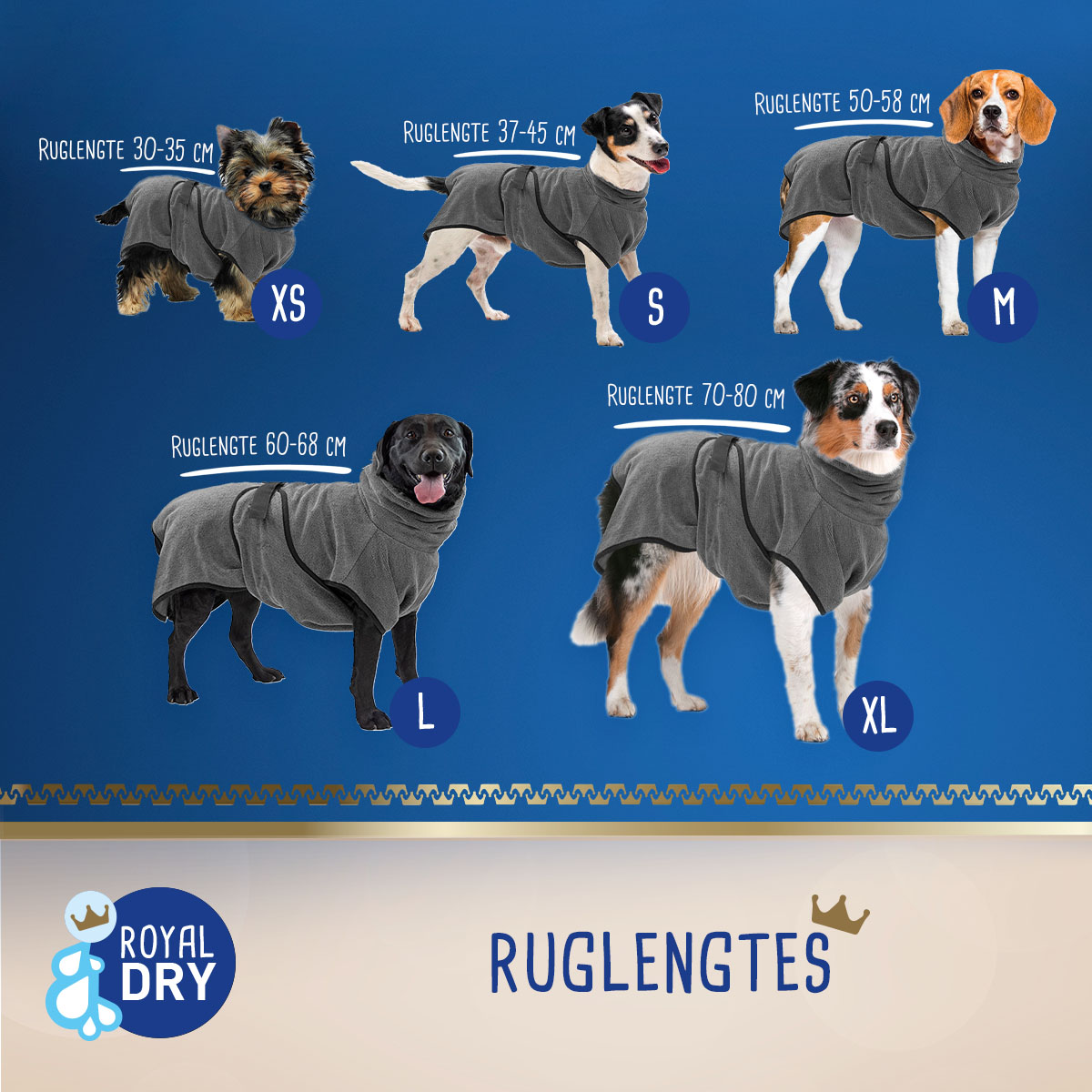 Royal Dry Badjas Voor Honden XS — afbeelding 6