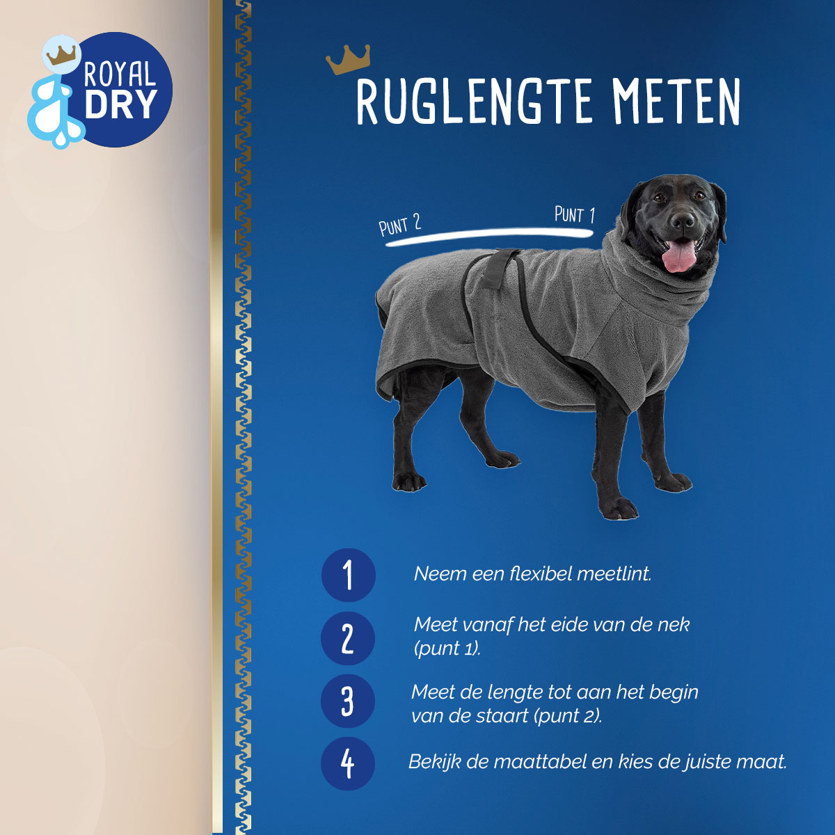 Royal Dry Badjas Voor Honden S — afbeelding 3