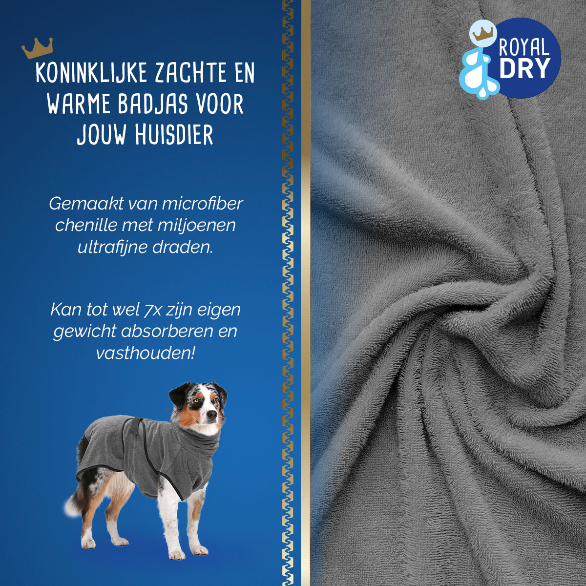 Royal Dry Badjas Voor Honden XL — afbeelding 3