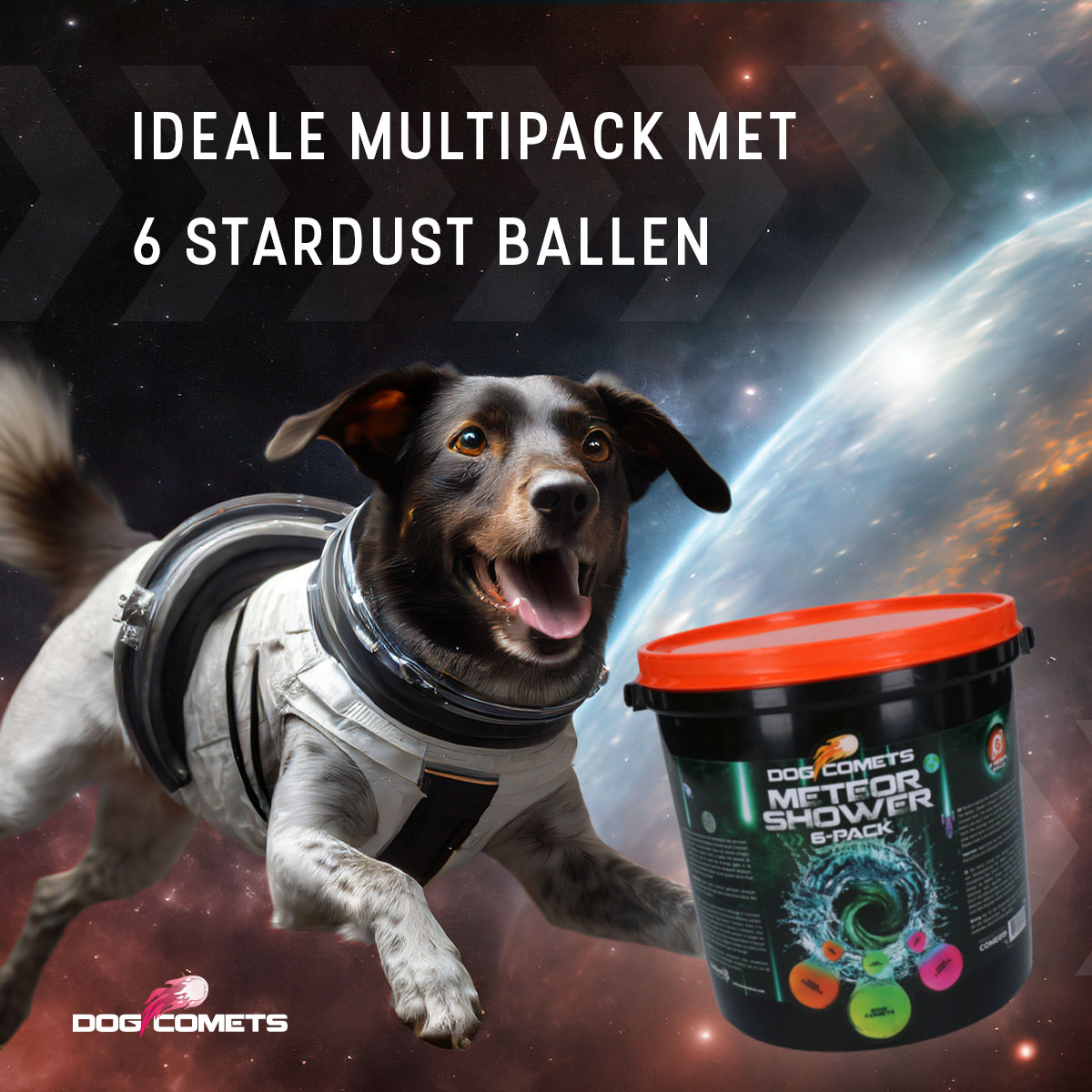 Dog Comets Meteor Shower (Emmer met 6 M Stardust ballen) — afbeelding 3