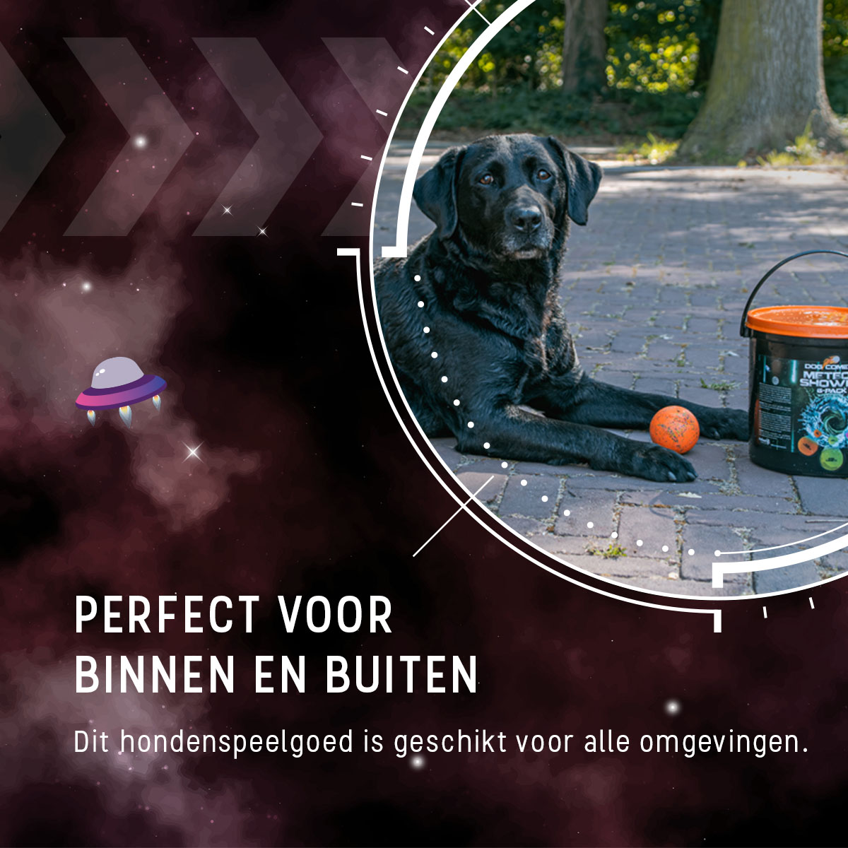 Dog Comets Meteor Shower (Emmer met 6 M Stardust ballen) — afbeelding 2