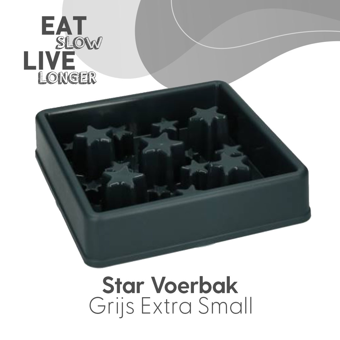 Eat Slow Live Longer Star Grijs XS — afbeelding 2