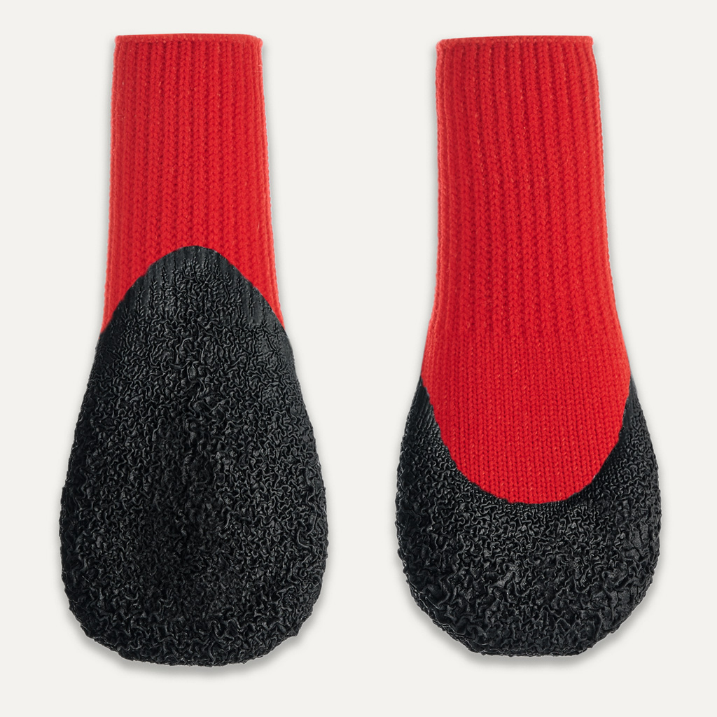 Goo-eez Dog Boots Lites 4 Per Pack XXS Rood/Zwart