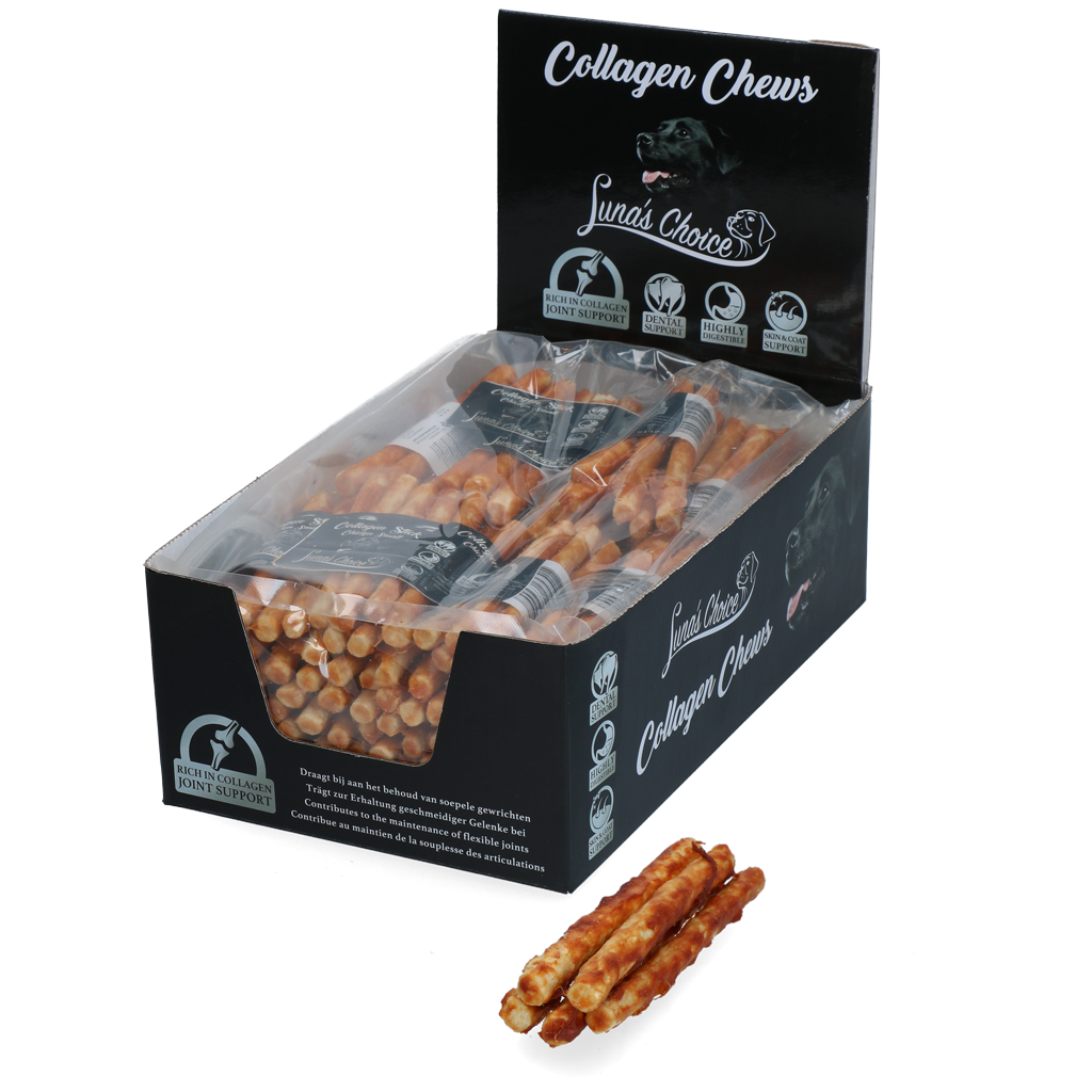 Luna's Choice Collagen Chews Stick Zalm S — afbeelding 3