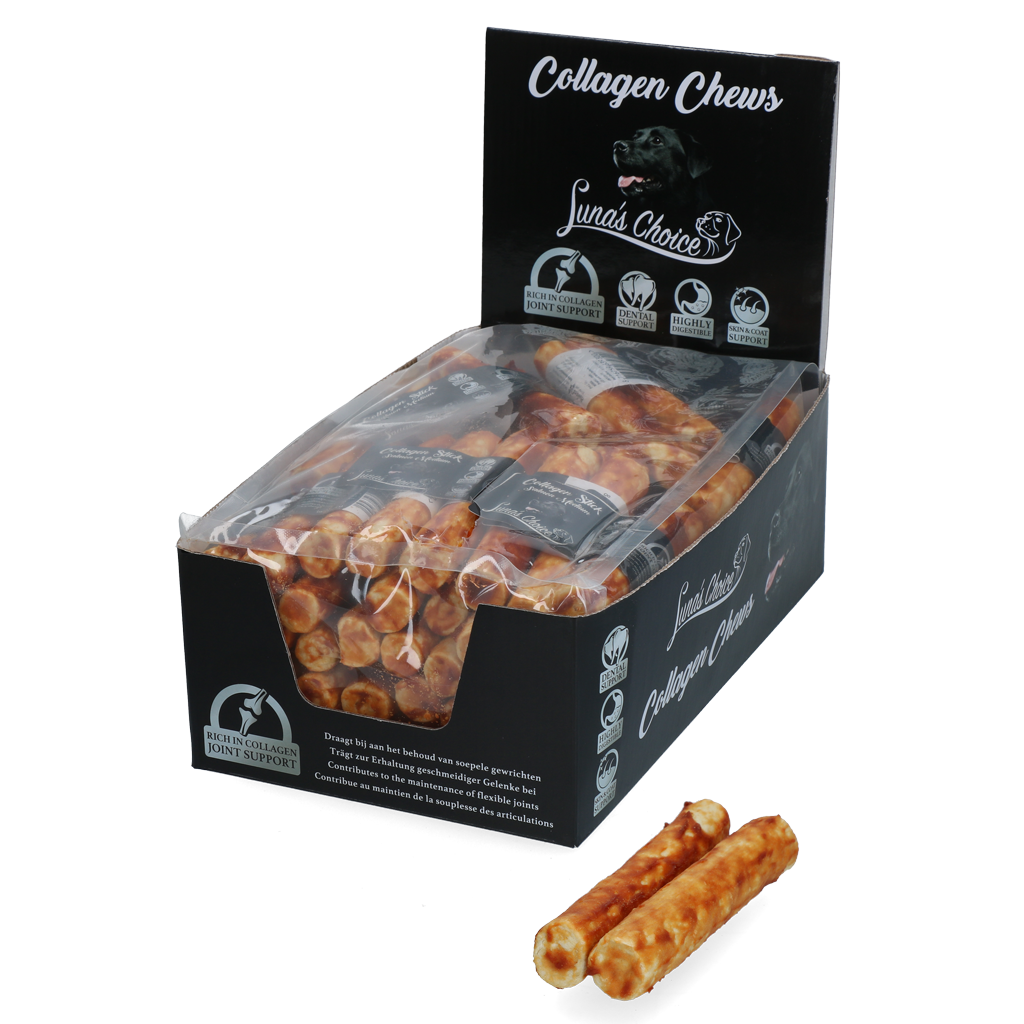 Luna's Choice Collagen Chews Stick Zalm M — afbeelding 3