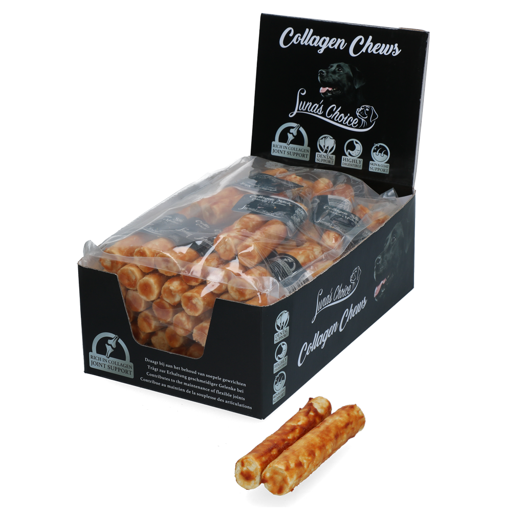 Luna's Choice Collagen Chews Stick Kip M — afbeelding 3