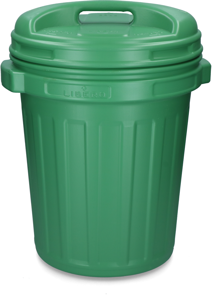 Voerton met draaisluiting 40 liter Black Groen — afbeelding 2