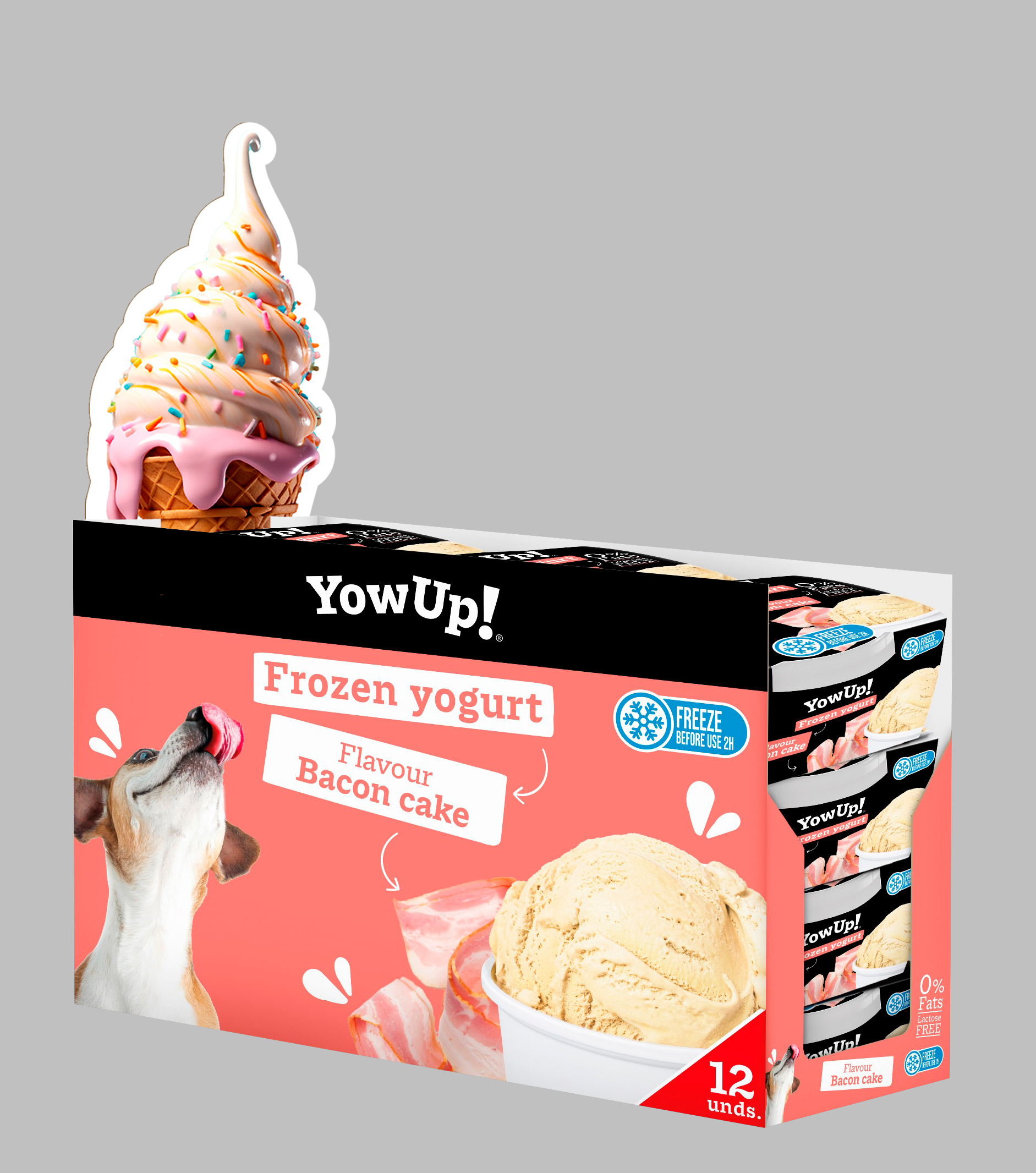 YowUp! Frozen Yoghurt Bacon Cake — afbeelding 2