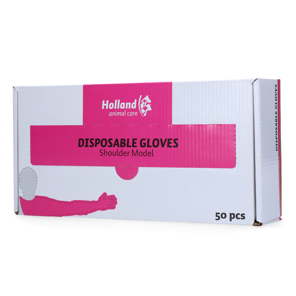 Wegwerp handschoen Schoudermodel roze — afbeelding 2