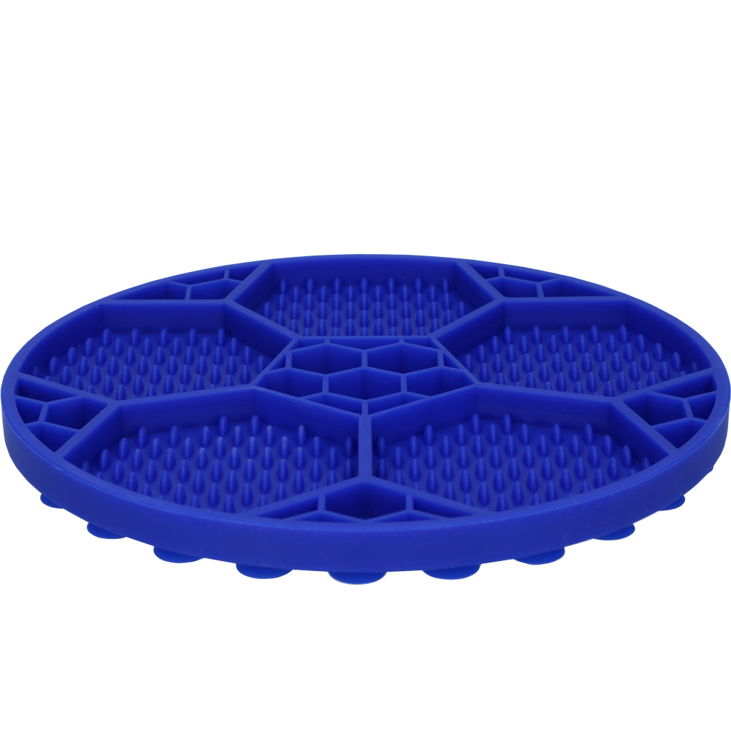 Eat Slow Live Longer Lick Mat Soccer Ball Blauw — afbeelding 3