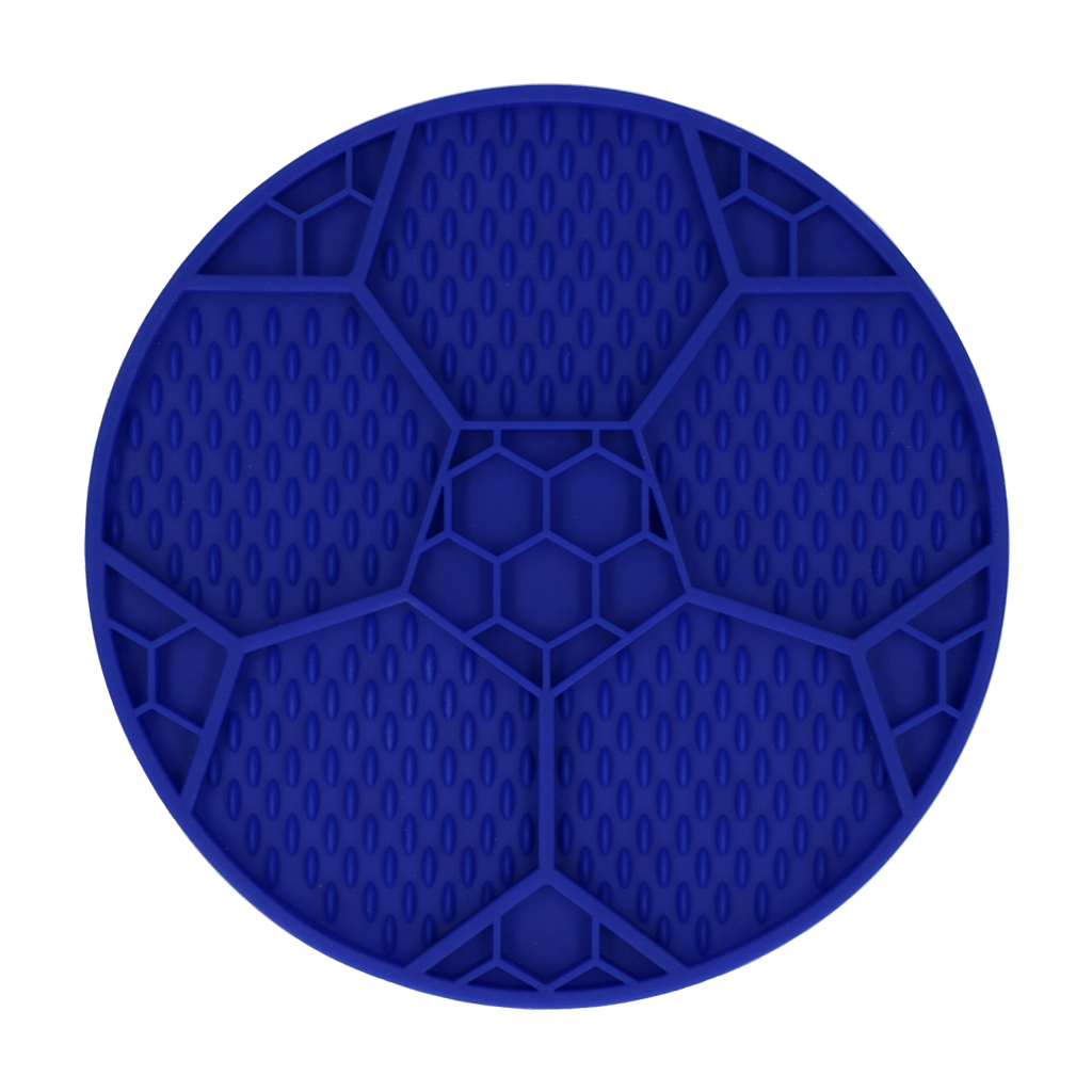 Eat Slow Live Longer Lick Mat Soccer Ball Blauw — afbeelding 2