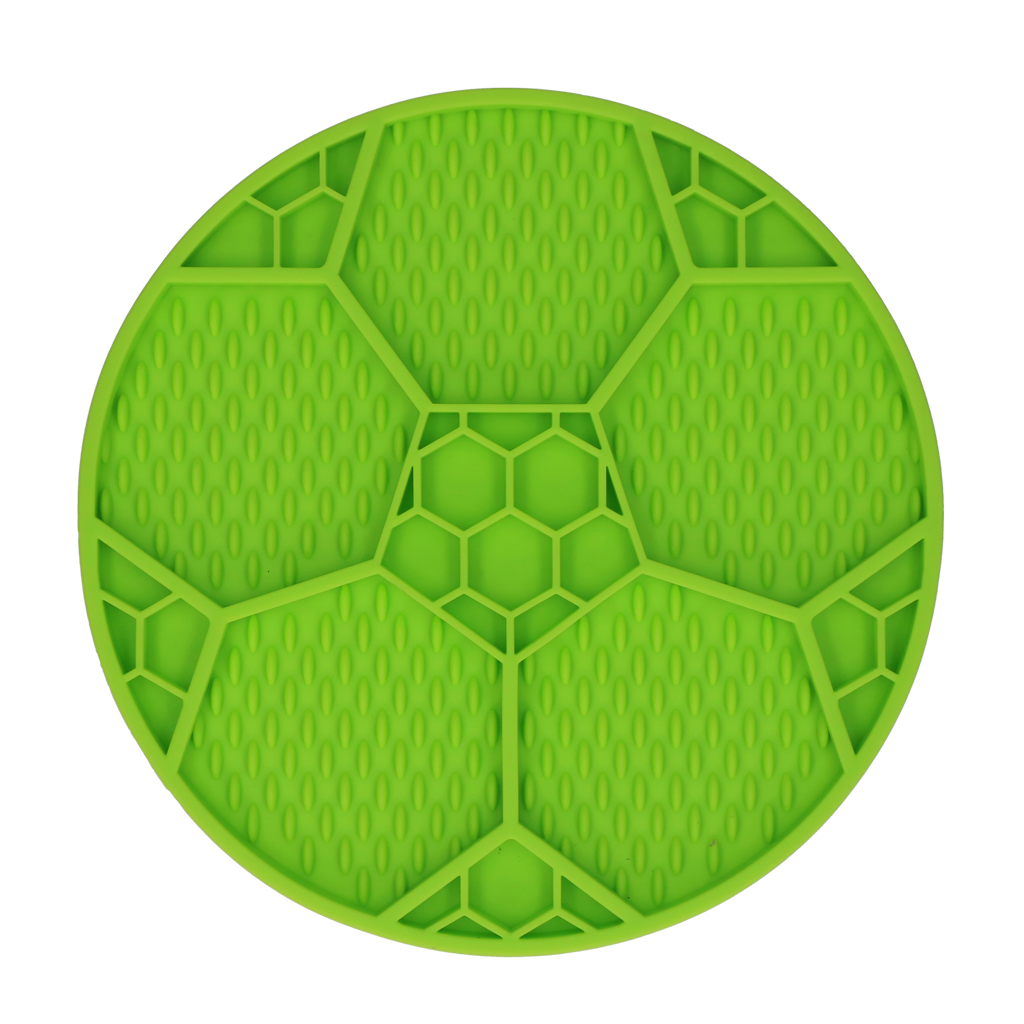 Eat Slow Live Longer Lick Mat Soccer Ball Groen — afbeelding 2