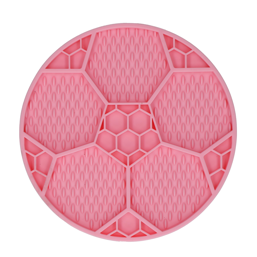 Eat Slow Live Longer Lick Mat Soccer Ball Roze — afbeelding 2