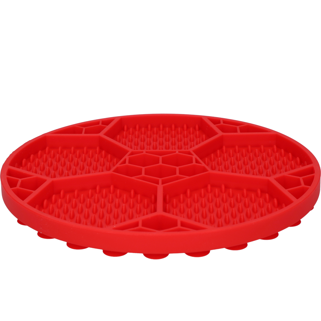 Eat Slow Live Longer Lick Mat Soccer Ball Rood — afbeelding 3