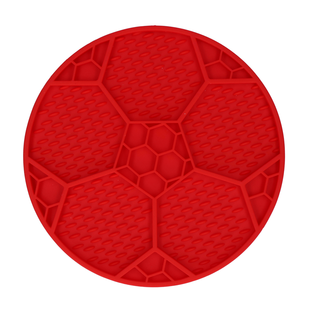 Eat Slow Live Longer Lick Mat Soccer Ball Rood — afbeelding 2
