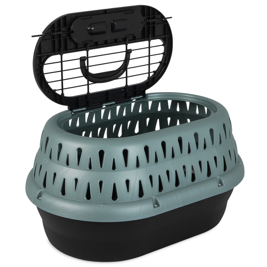 Petmate Top Load Cat Kennel Pearl Green Frost — afbeelding 3