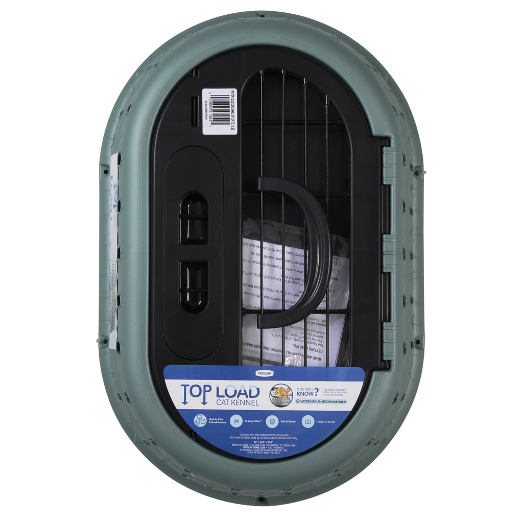 Petmate Top Load Cat Kennel Pearl Green Frost — afbeelding 5