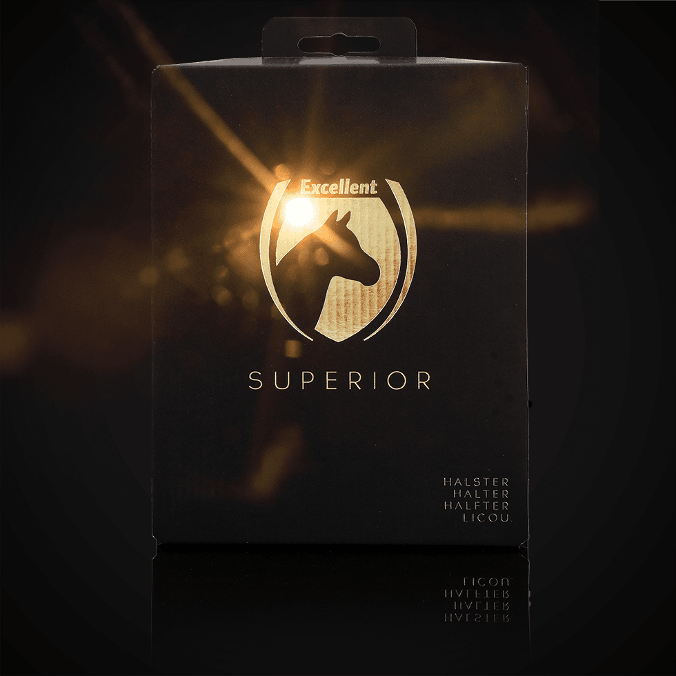 Excellent Superior Halster Zwart XS — afbeelding 2