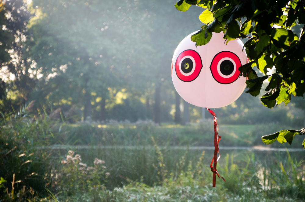 Knock Pest Schrikballon Wit — afbeelding 2