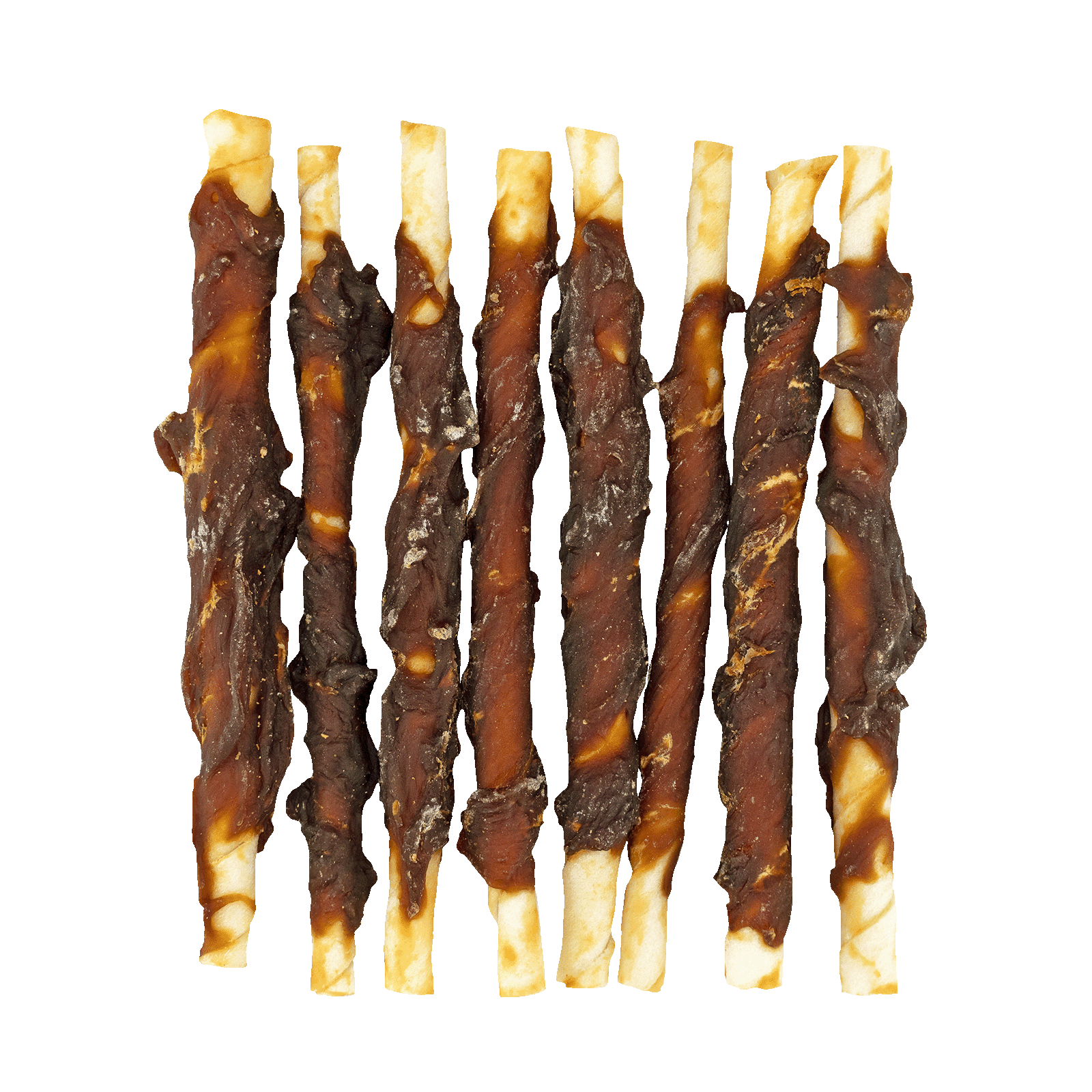 Braaaf Rawhide Roll Sticks Eend - 8 st. — afbeelding 3