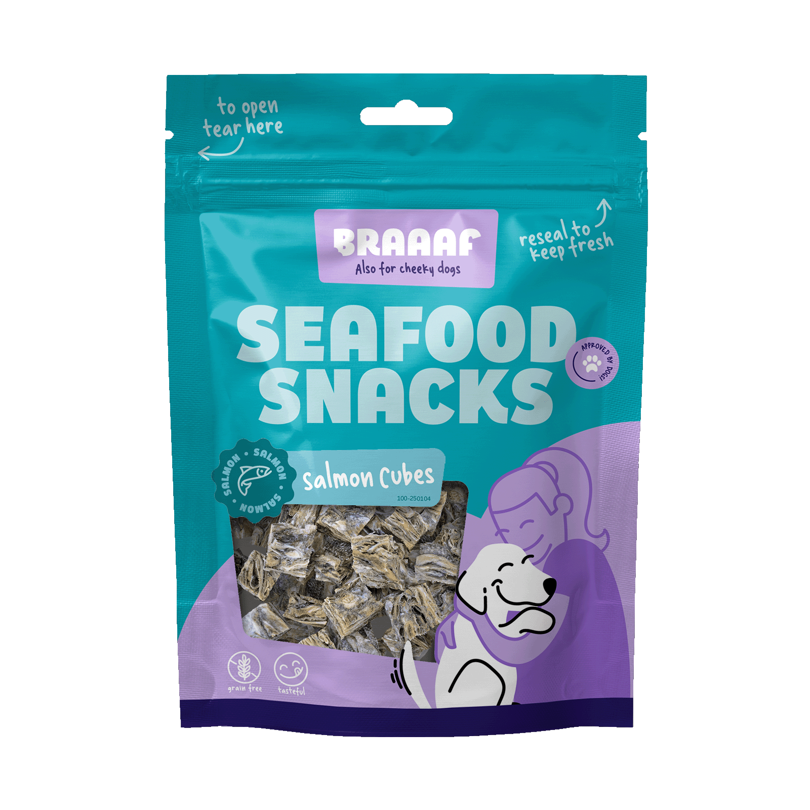 Braaaf Seafood Zalmblokjes