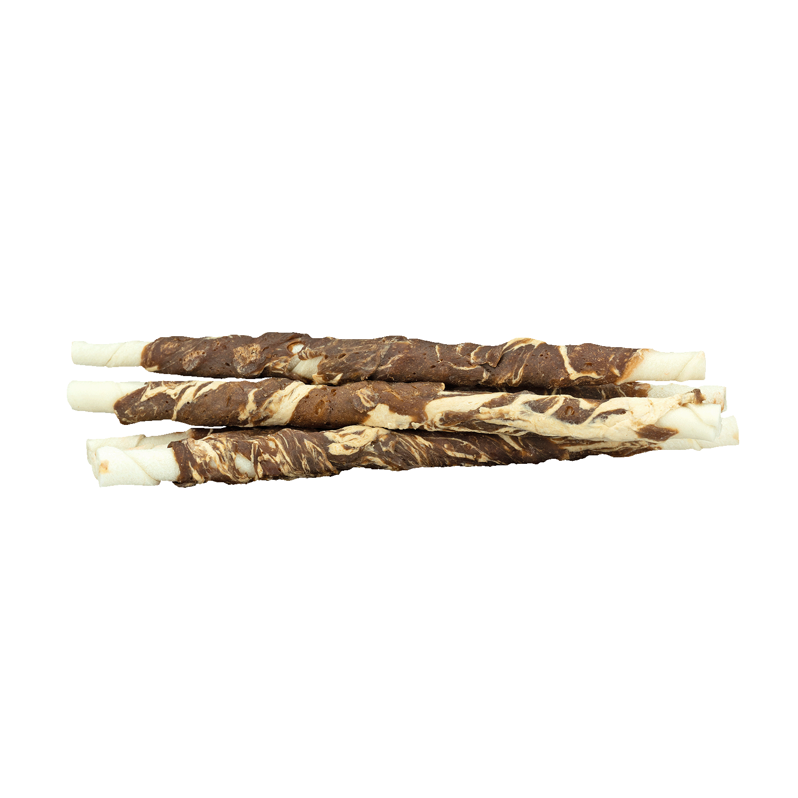 Braaaf Rawhide Twister Lam & Vis (6 st.) - 21 cm — afbeelding 2