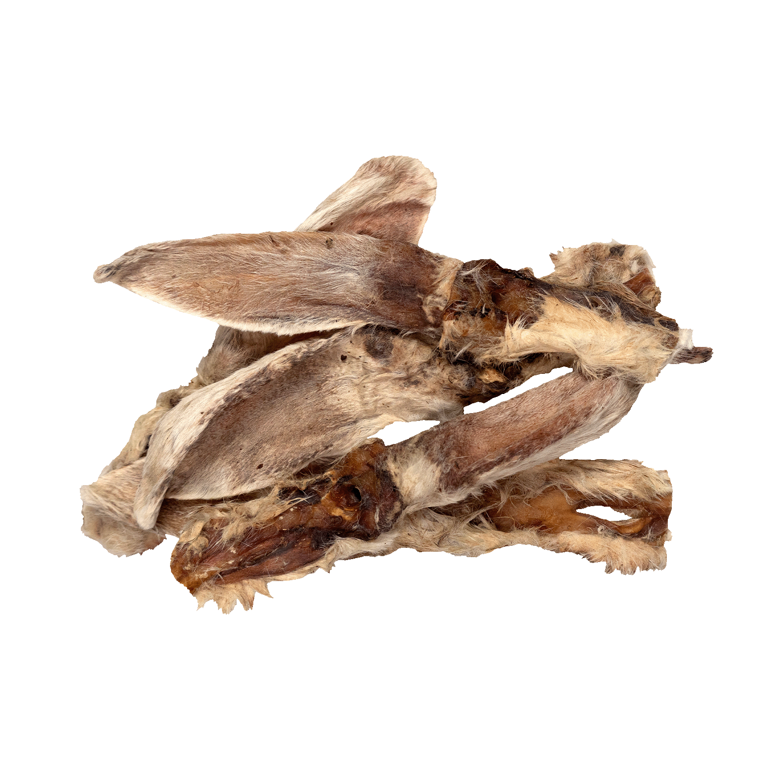 Braaaf Butchery Snacks Konijnenoren met haar 80 g — afbeelding 2