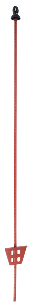 Ovalstahlpfähle 105cm mit Öse, Federstahl