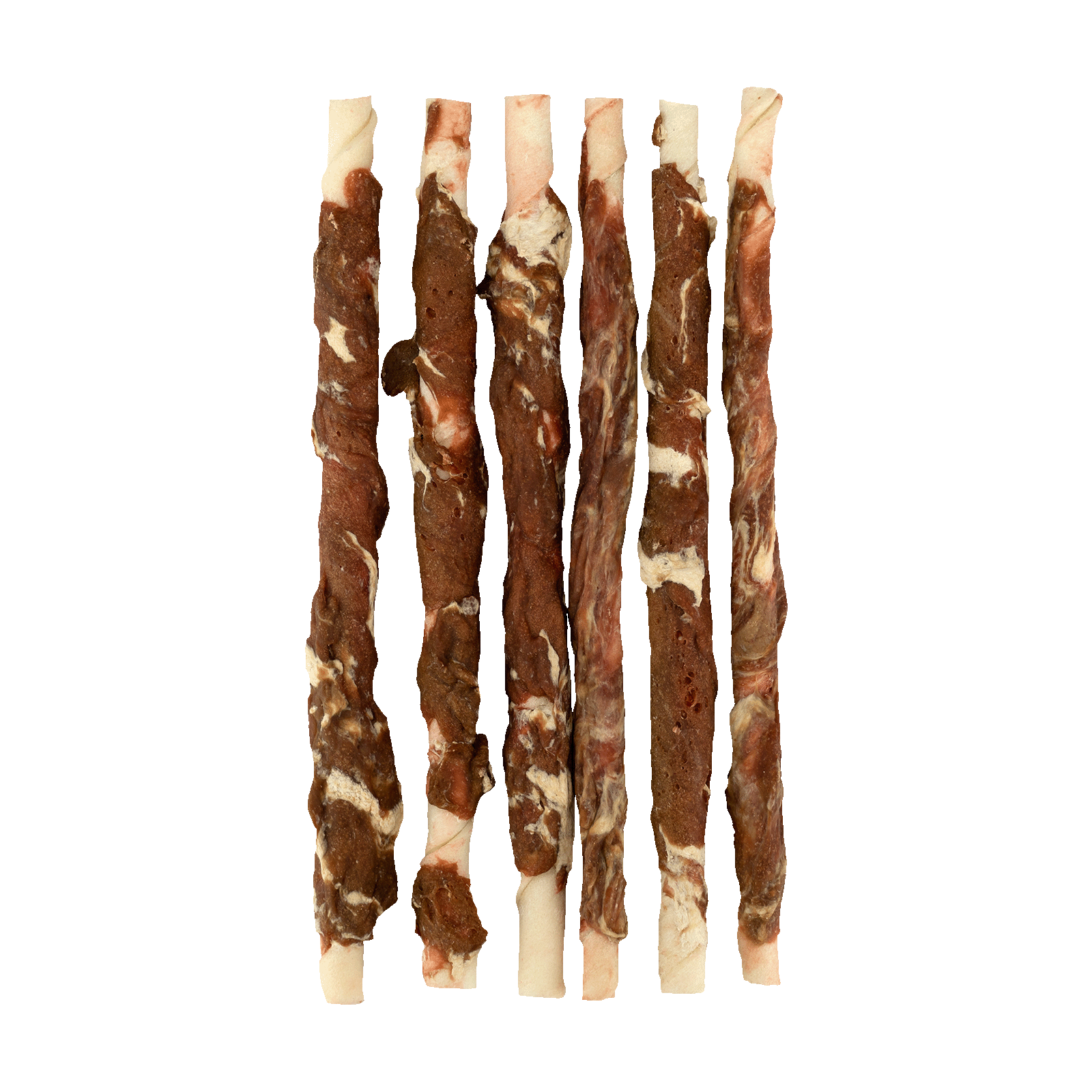 Braaaf Rawhide Twister Rund & Vis (6 st.) - 21 cm — afbeelding 3