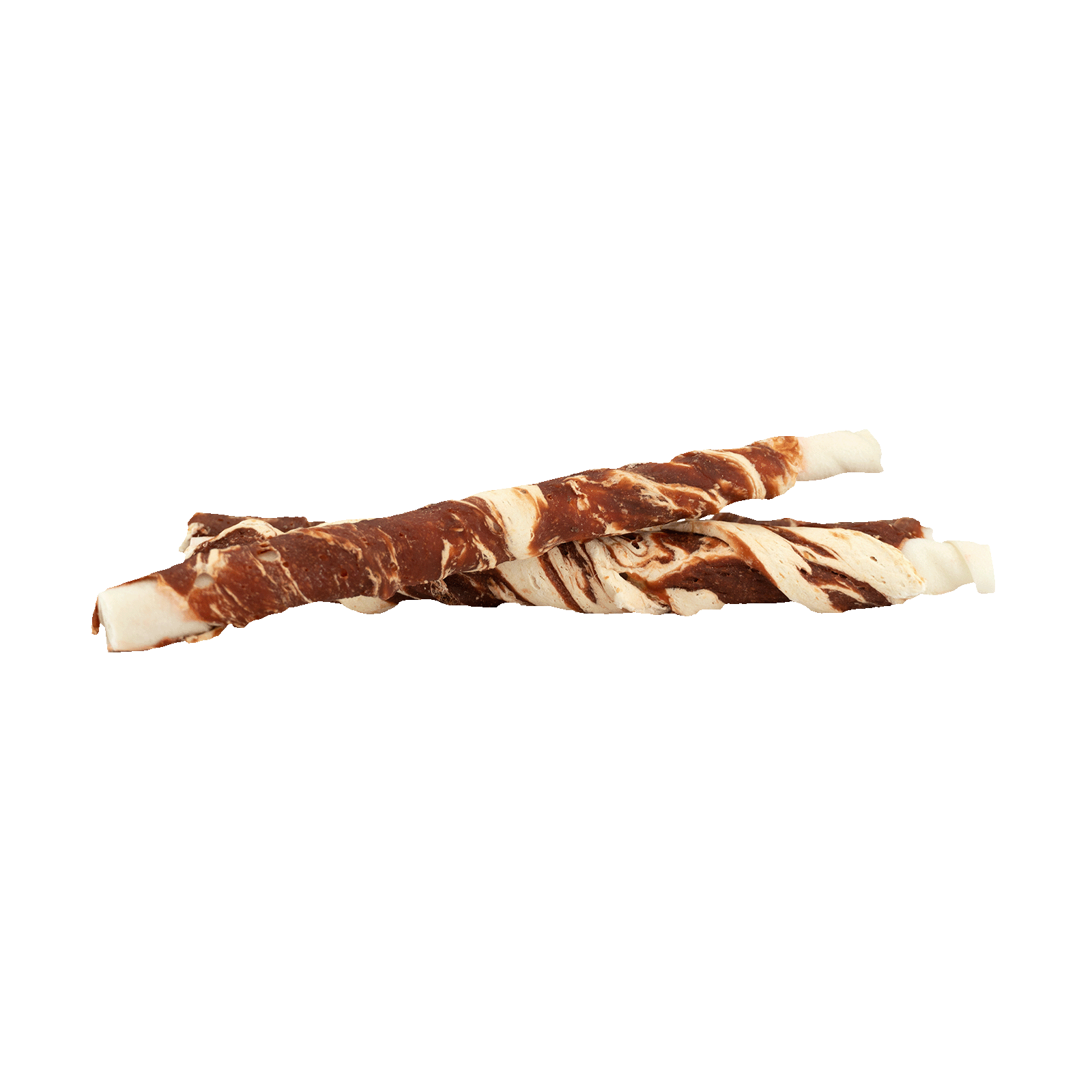 Braaaf Rawhide Twister Rund & Vis (3 st.) - 21 cm — afbeelding 2