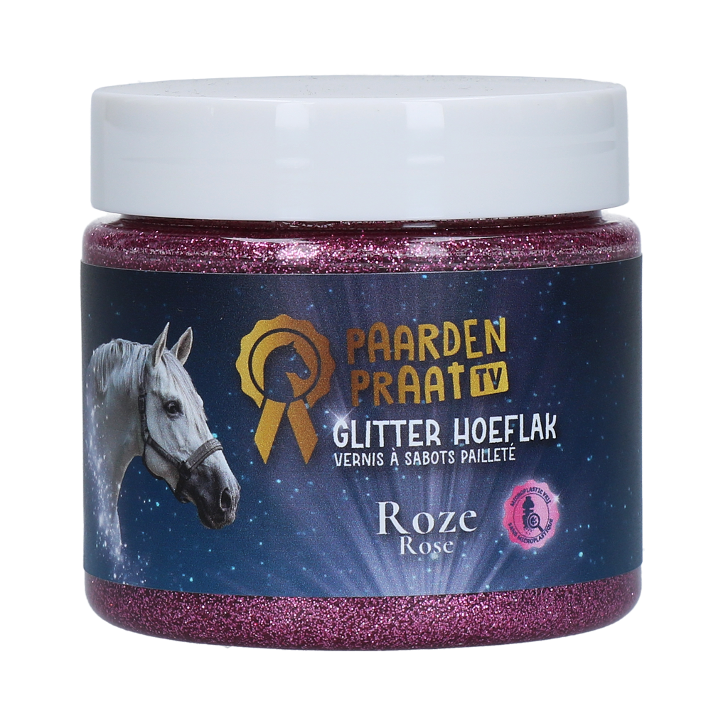 Paardenpraat TV Glitter Hoeflak Roze
