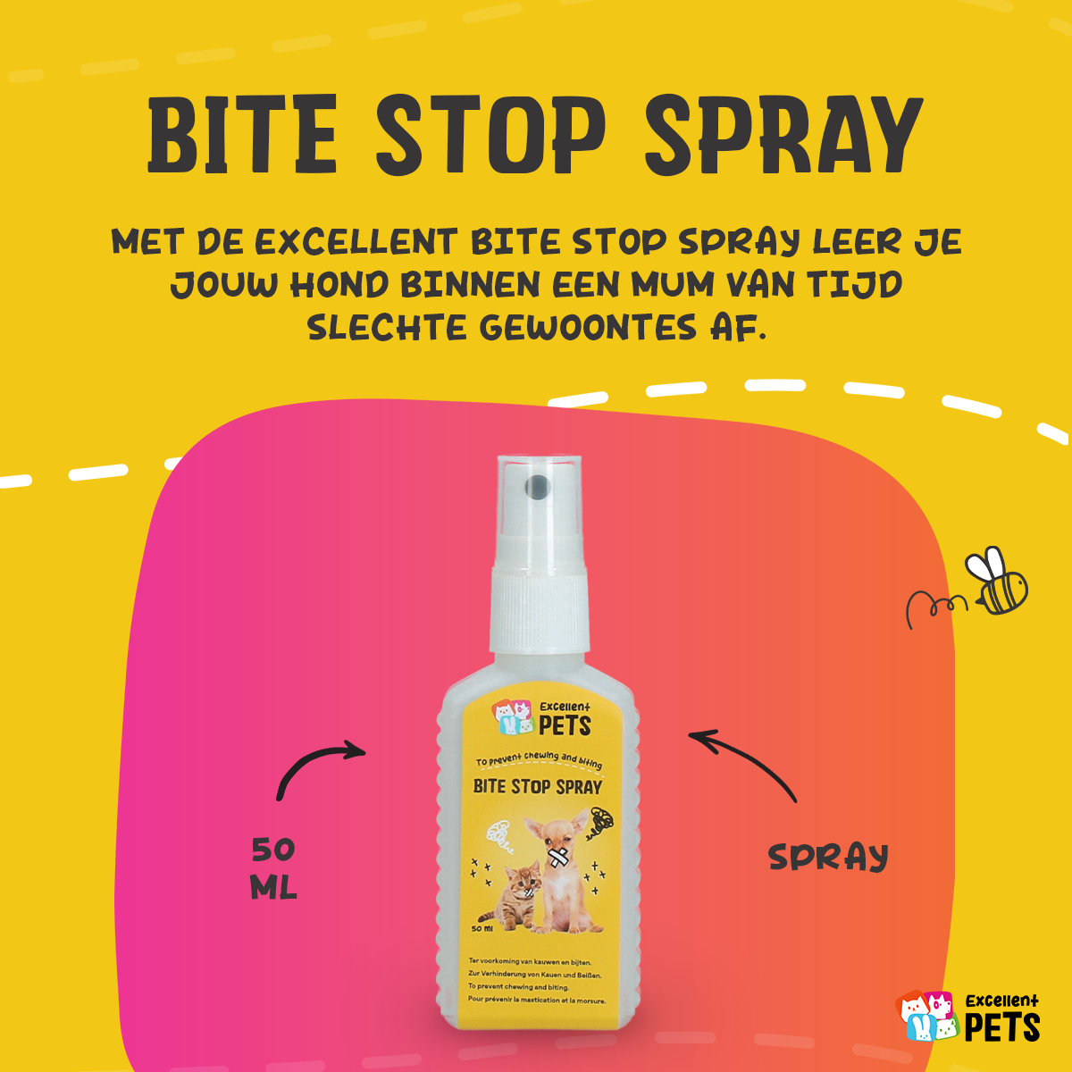 Excellent Pets Bite Stop Spray 50 ml — afbeelding 3