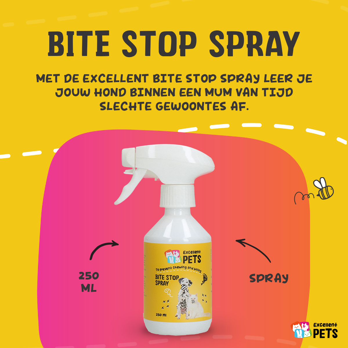 Excellent Pets Bite Stop Spray 250 ml — afbeelding 3