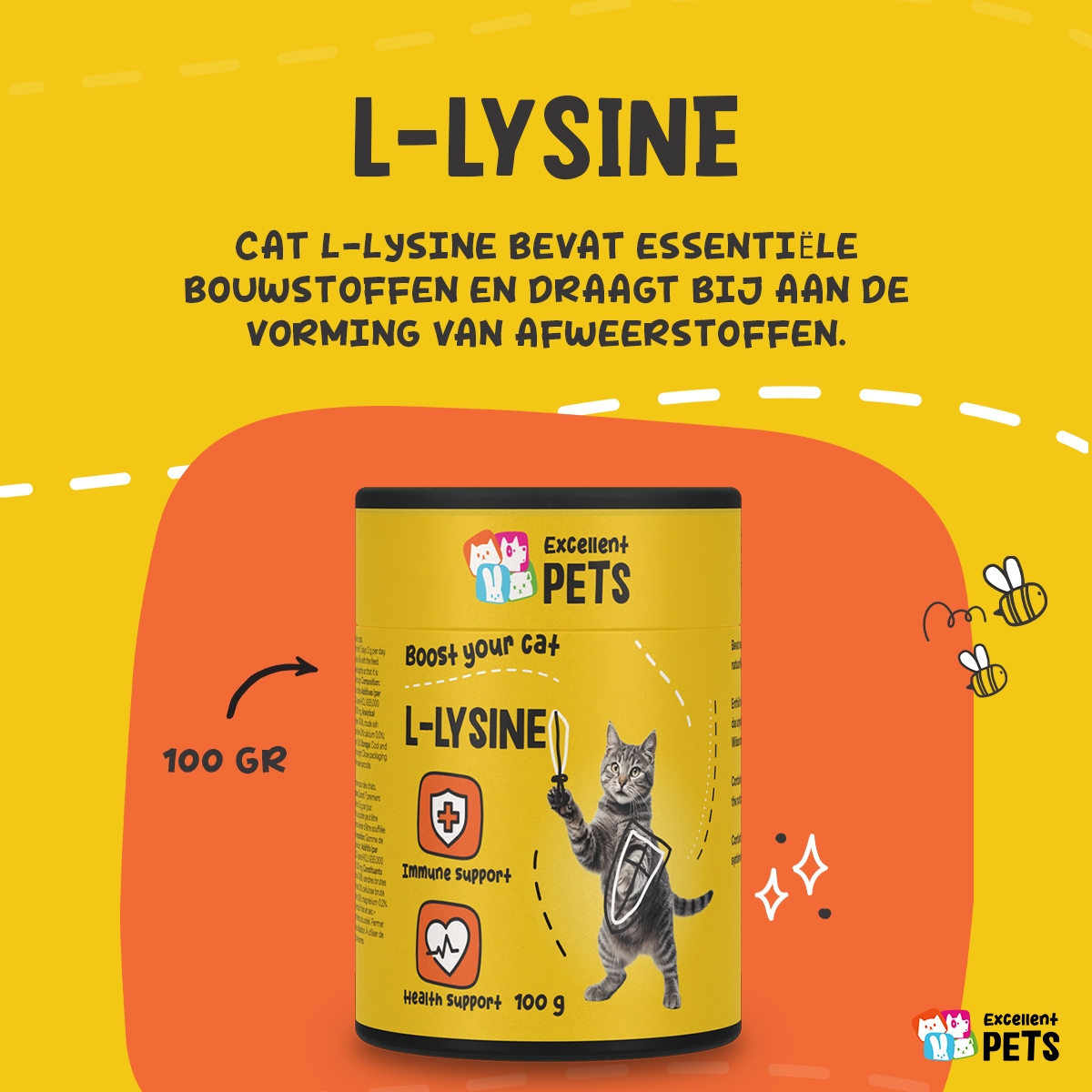Excellent Pets L-Lysine 100 g — afbeelding 5