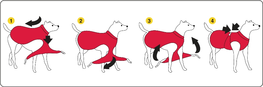 Dog Armor Knockdown Coat (Insect Shield) XXXXS (20cm ruglengte) — afbeelding 2