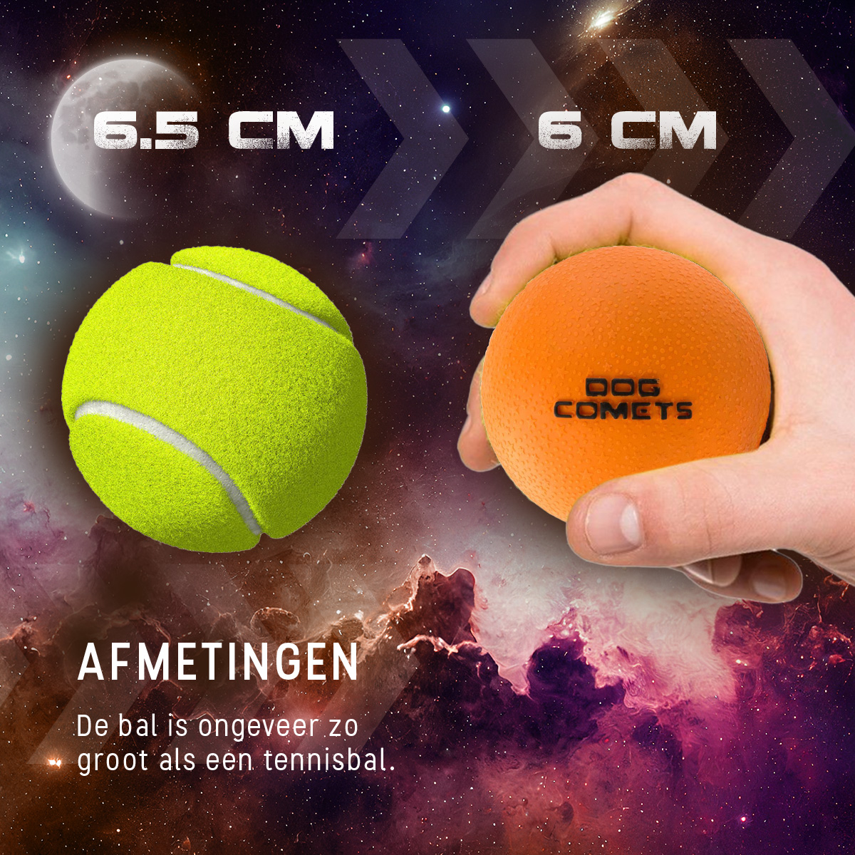 Dog Comets Stardust Oranje M — afbeelding 6
