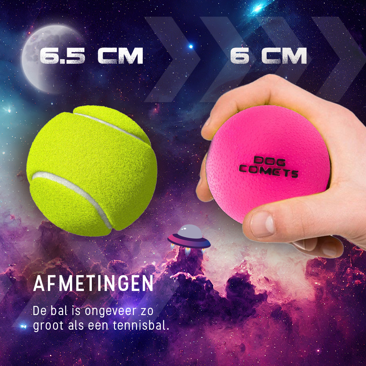 Dog Comets Stardust Roze M — afbeelding 6