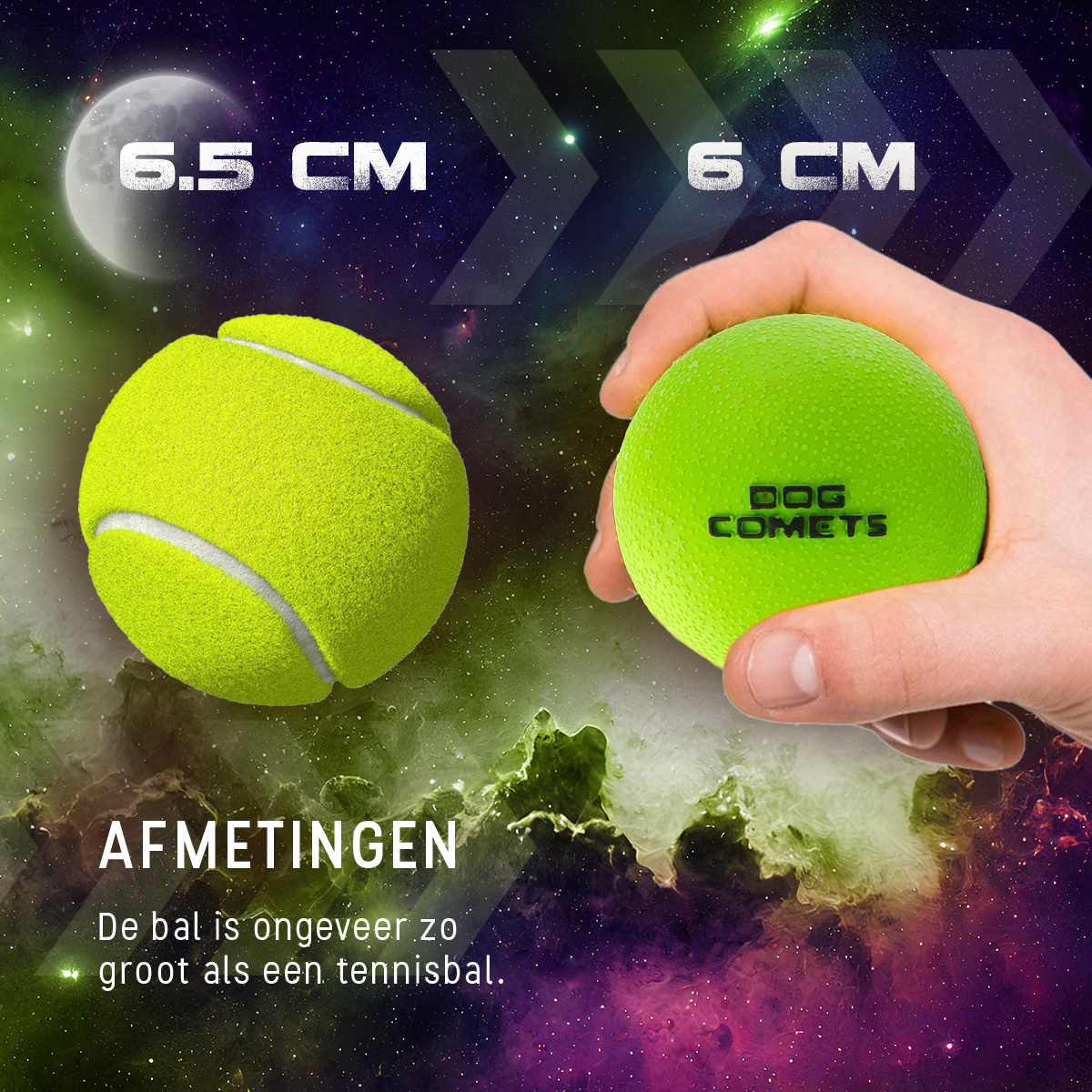 Dog Comets Stardust Groen M — afbeelding 6