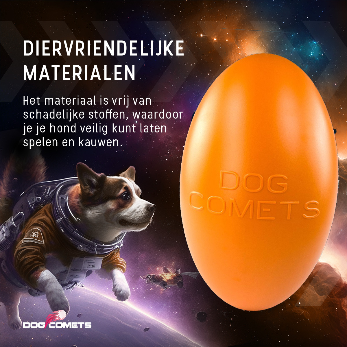 Dog Comets Pan-Stars Oranje L — afbeelding 4