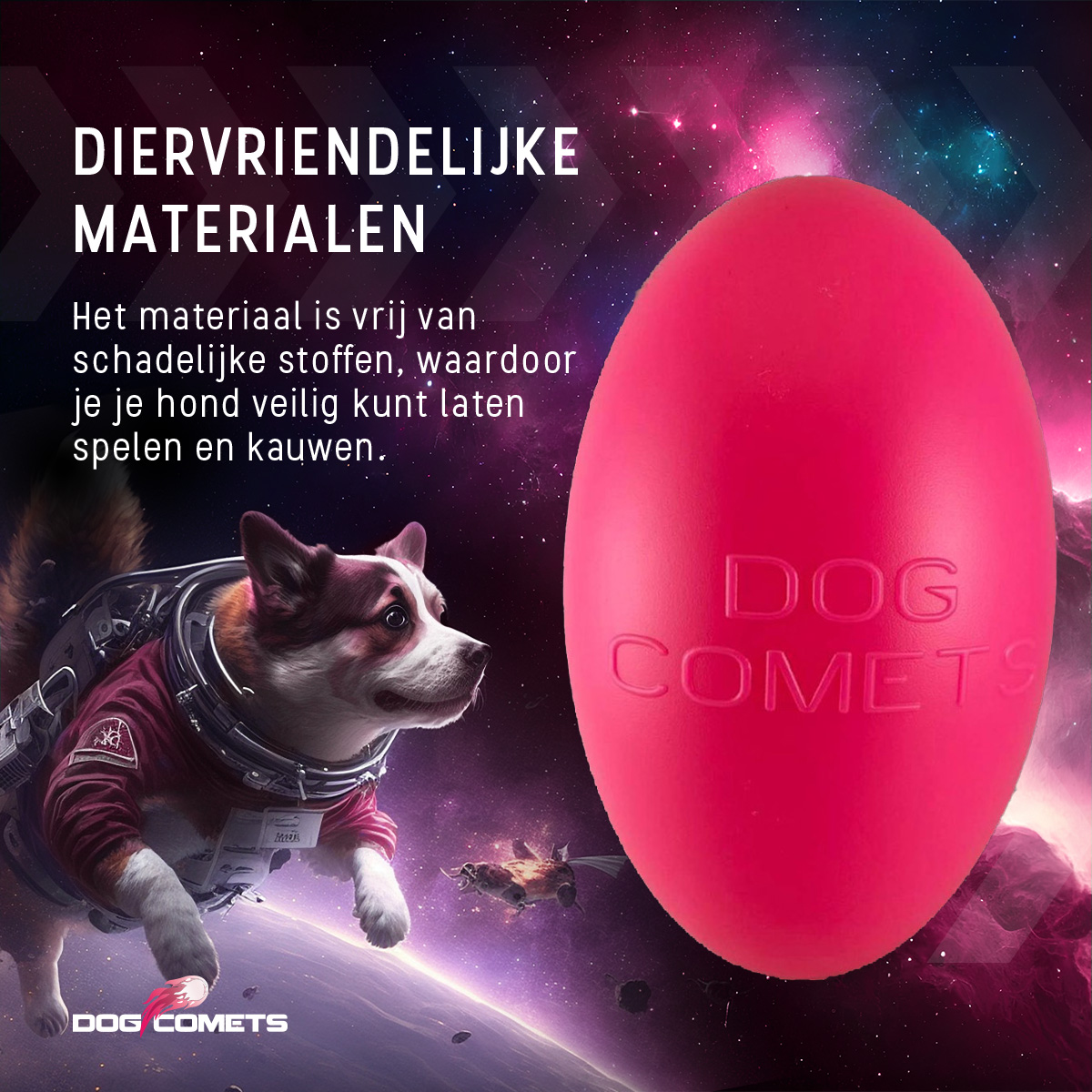 Dog Comets Pan-Stars Roze M — afbeelding 4
