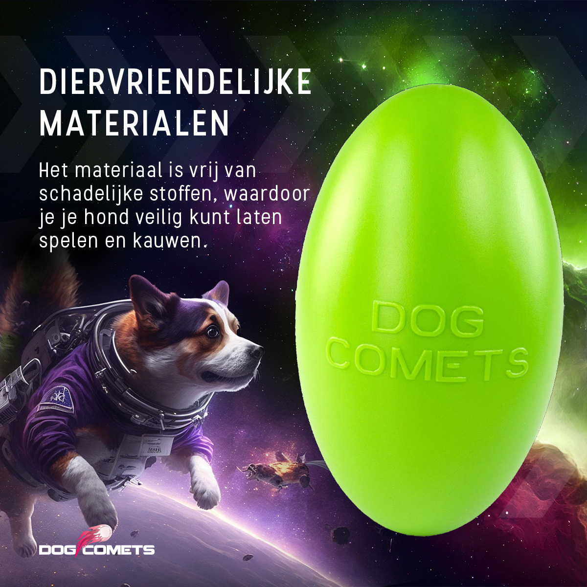 Dog Comets Pan-Stars Groen M — afbeelding 4
